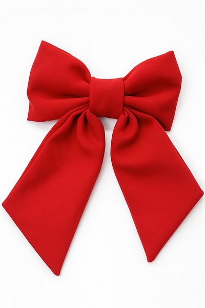 MakeWell Pink Blue Red Colorful Bow Design Clip Hair Clip