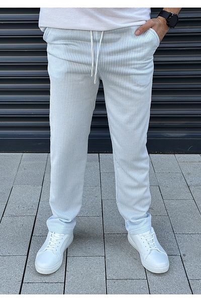 loisswear Striped Gift Fabric Elastic Waist Fit Jogger Pants