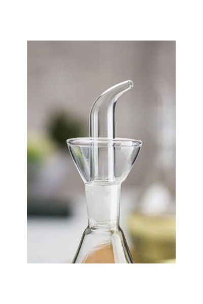 MİEN Oil Pot & Olive Oil Liquid Oil Bottle & Oil Vinegar Bowl 1 L (No Drip Mouth Part)