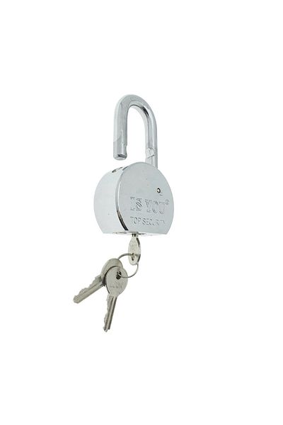 OEM Padlock with double locking mechanism, width 65mm, with 3 keys, hardened steel body