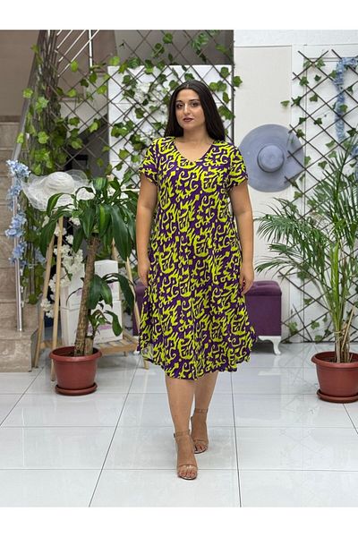 Punta Otantik Frd17040 Viscose Feride Dress