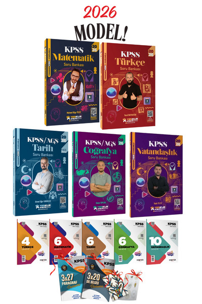Yediiklim Yayınları 2026 KPSS GYGK Yediiklim Atölye Serisi 5li Soru Bankası S...