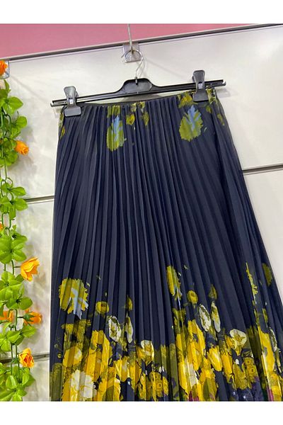 edu collection Fusta din sifon cu imprimeu floral