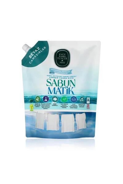 Eyüp Sabri Tuncer Sabun Matik Doğal Zeytinyağlı Çamaşır Yıkama Sıvısı Beyazla...
