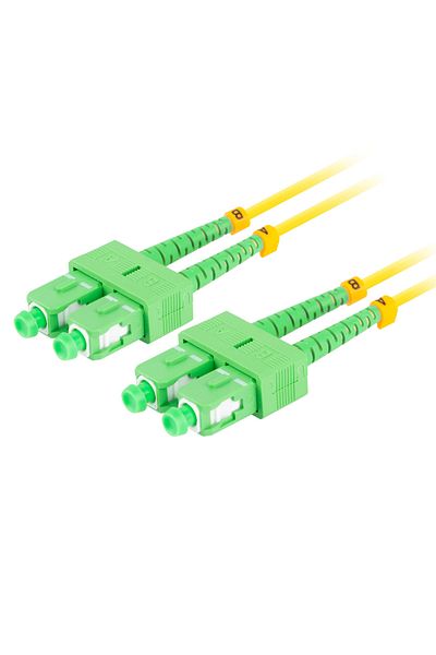 Lanberg Fiber optic network cable with length 10 m and SC/APC-SC/APC connectors, Lanberg Z43095, SM, DUPLEX