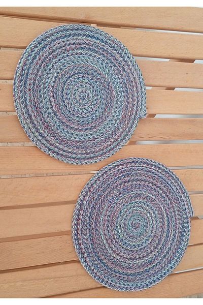 Life For You 2 Pieces Straw Supla Trivet 20cm Coaster Handcrafted Pot Teapot