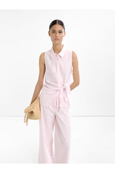 PARFOIS Nakışlı ve Düğüm Detaylı Üst