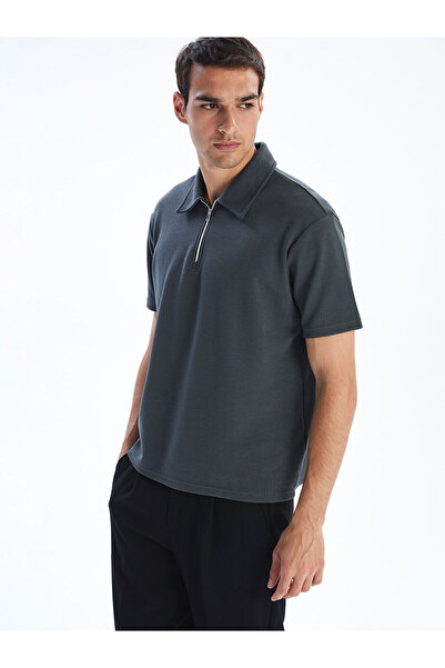 LC Waikiki Nevavm with a Difference Polo Collar Short Sleeve Men's T-Shirt