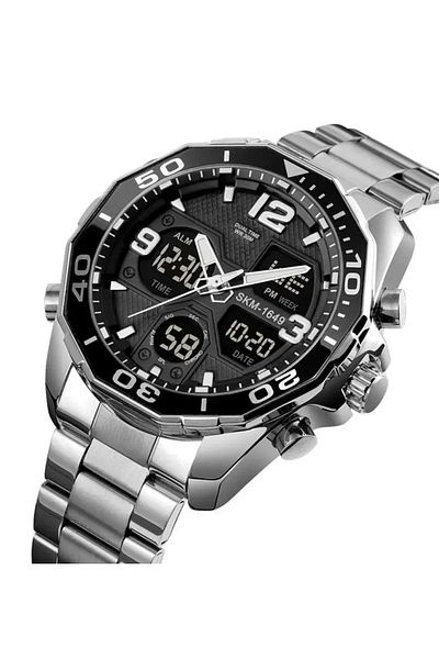 Skmei 1649 Metal Function Led Night Light Men's Wrist Watch