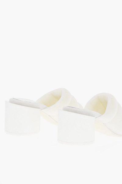 Maison Margiela Mm6 Padded Mules With Squre Toe 7Cm
