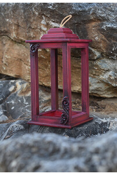 LARTEWOOD El Yapımı Vintage Ahşap Fener