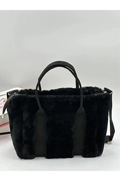 Zealous Geantă de damă The Tote Bag, cu curea în coloană, din pluș, cu blană