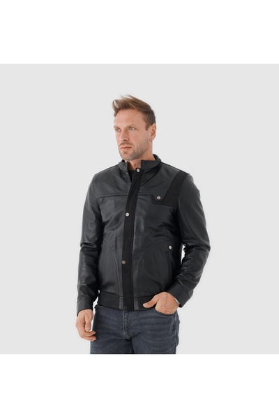 TOGO Hakiki Deri Erkek Deri Mont [810038]