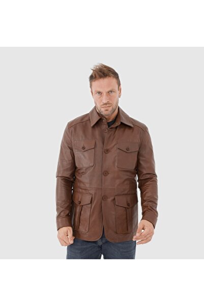 TOGO Taba Hakiki Deri Erkek Deri Mont [810054]