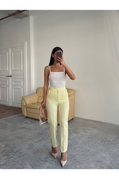 mydukkan.co Elastic Waist Striped Trousers