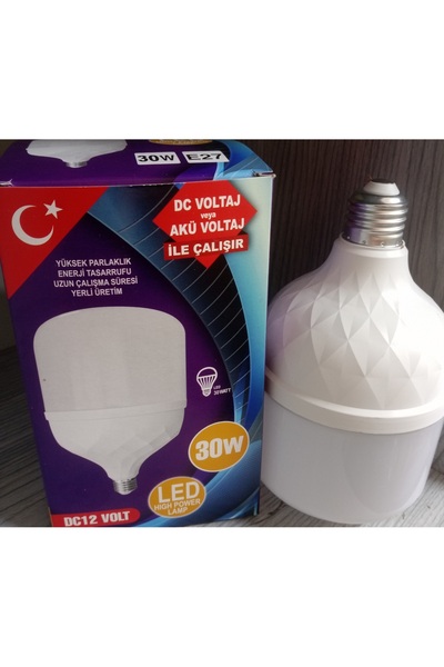 seconder 12 VOLT 30W DC E27 DUYLU LED AMPUL (2 ADET FİYATIDIR)