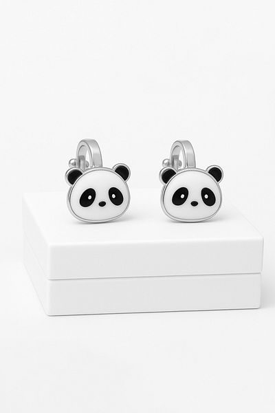 MakeWell Clip on Kids Earring with Panda Design for Kids Without Ear Hole
