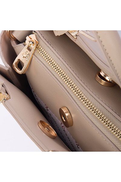 Nas Bag Vera Bag Nas Bag Women's Stylish Three Compartment Hand and Crossbody Bag Black