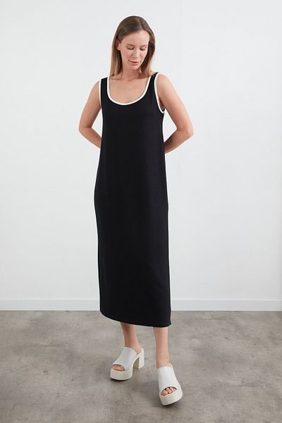 Fulla Moda Φόρεμα με λουράκι με σχισμή στο πλάι