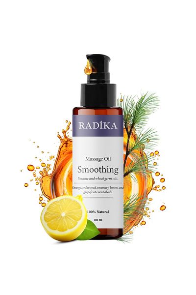 Radika Aromatherapy Λάδι μασάζ, Λάδι μασάζ λείανσης, 100% αγνό, ΒΙΟΛΟΓΙΚΟ, Φυσικό, 100 ml