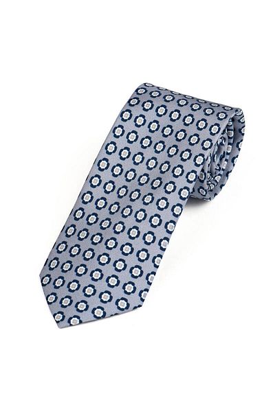 Bursa İpek Gray Patterned Silk Tie Set