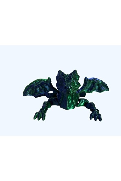 OEMPLUS Stress Relief Moving Dragon |   Flexi Educational Toy Blue Green Shiny