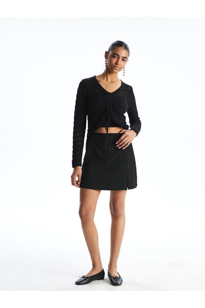 LC Waikiki New Season Women's Short Skirt with Zipper Waist - S5Gm92Z8