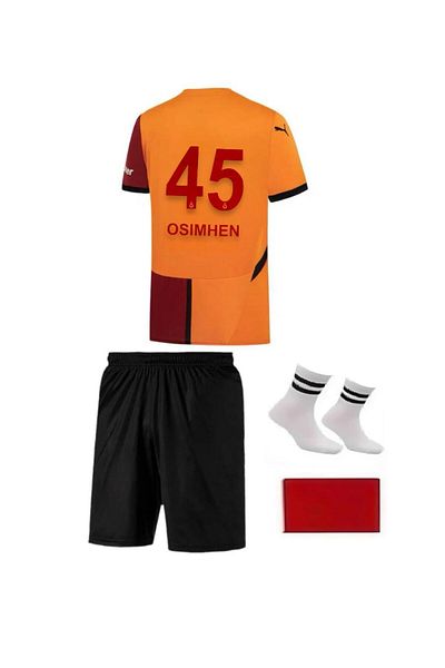 FOLKLORİST Galatasaray//Victor-Osimhen Yellow -Red 24/25 New Season Kids Fan Football Jersey Set of 4