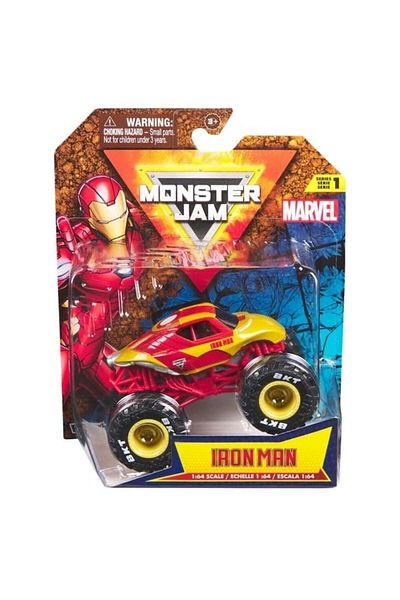 SPIN MASTERR Monster Jam 1:64 Marvel Single Car - Iron Man