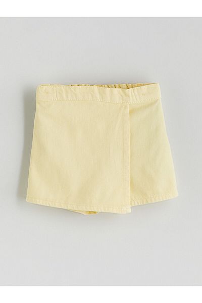 LC Waikiki Fusta scurtă de bază pentru fete cu aspect de denim