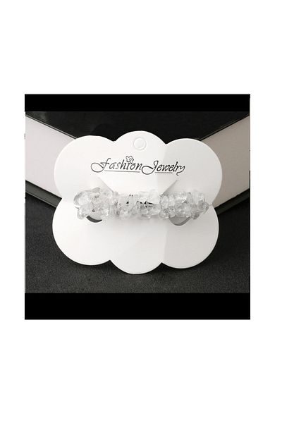 animis beauty Rock Crystal Hair Clip / White Quartz, natural crystals