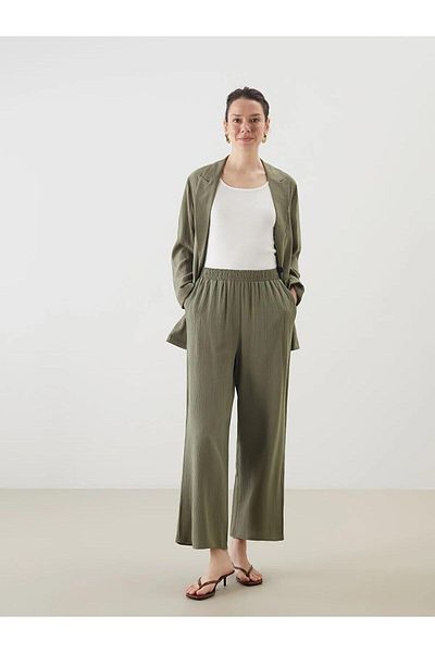 LC Waikiki LCWAIKIKI Κλασικό γυναικείο παντελόνι με ελαστική μέση (S5)