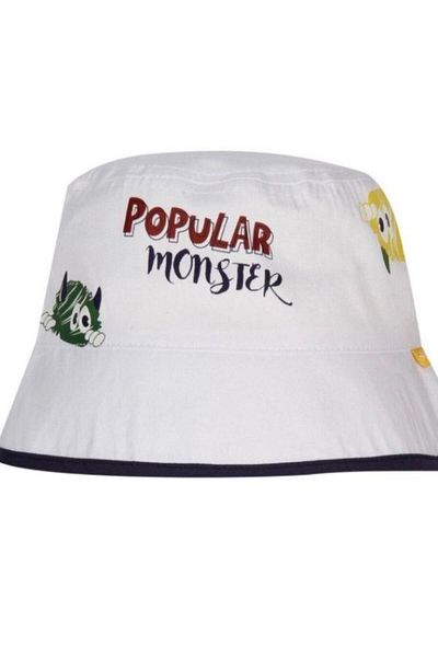 Zekids Baby Boy Fedora Monster Written Hat for Ages 1-3