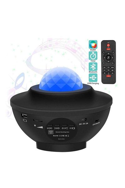 Dexia Portable night light with projector and Bluetooth speaker, YWX, 10 colors, remote control
