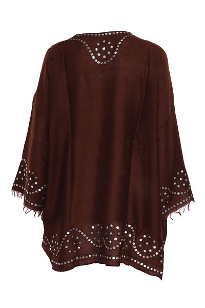 Parosh P.A.R.O.S.H. Brown cashmere shrug