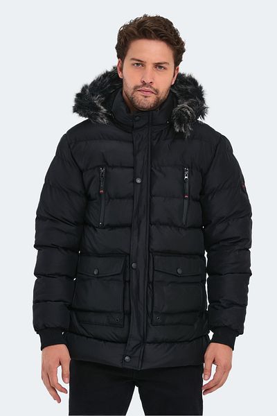 Slazenger Hardman Print Men's Coat & Coat Black