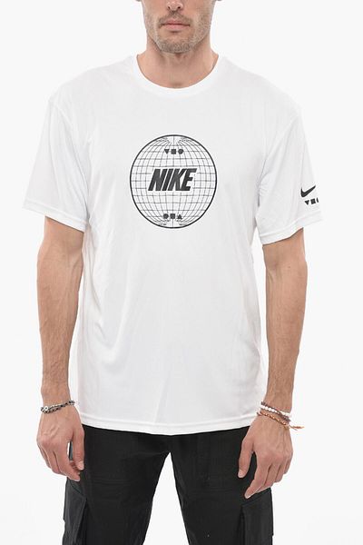 Nike Swim Crew Neck Dri-Fit T-Shirt With Printed Logo