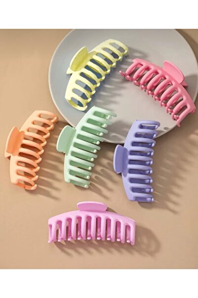 eklips Women's 6-Piece Colorful Rake Anti-Slip Large XL Peg Buckle Set