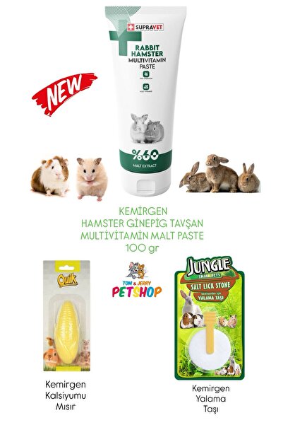 Supravet Tavşan, Hamster, Ginepig, Kemirgen Multivitamin Malt Paste /Kemirgen...