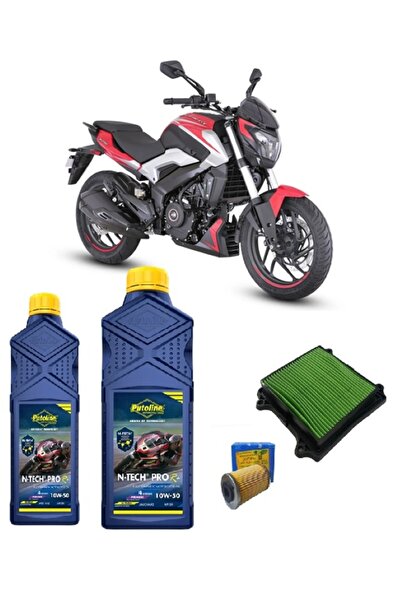 Bajaj Dominar 250 Yağ Bakım Seti N-TECH® PRO R+ 10W-50 + Hava Filtresi + Yağ ...