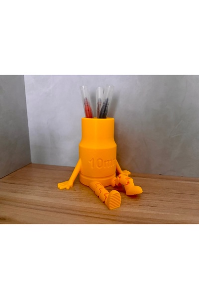 3D Atölyem Decorative Sitting Pen Holder - Flexi̇ Legs