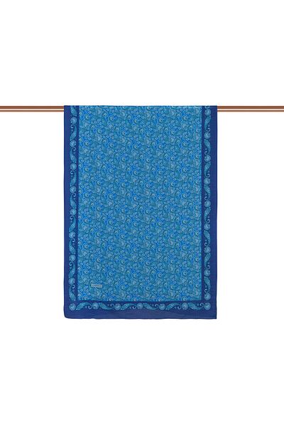 ipekevi Indigo Mesopotamia Model 02 Patterned Sal