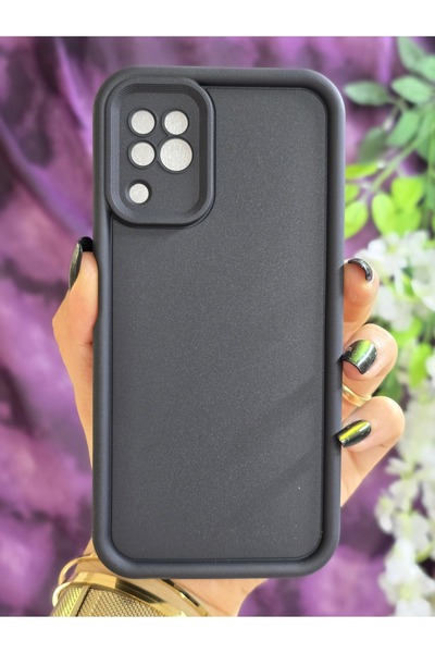 Magic Ring Huawei P40 Lite Uyumlu Darbe Korumalı Köşe Destekli Mat Siyah Kılıf