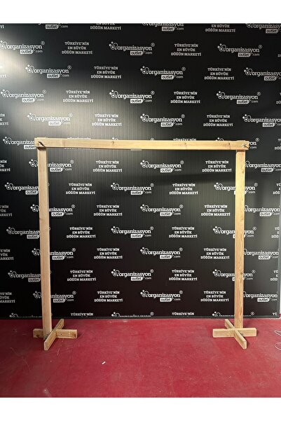 ORGANİZASYONAVM Ahşap Kare Tag 200x200 cm | Demonte Fon Paneli | Düğün Nişan ...