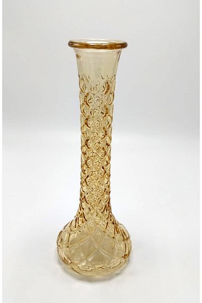 Ebruli hediyelik Handmade Gold Color Diamond Model Glass Carnation 25cm