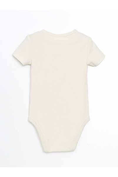 LC Waikiki Peak New Season Baby Boy Snap Fastener Bodysuit and Shorts 2-Piece Set