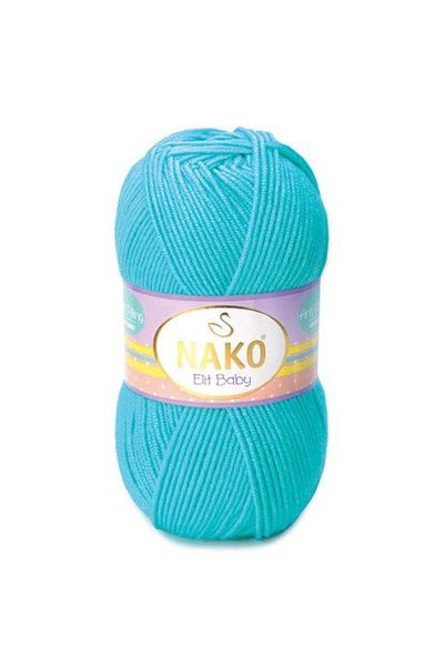NAKO Elit Baby Anti-pilling Χειροποίητο Νήμα Βaby Wool Χωρίς χνούδι Bebe Wool 3323 Τουρκουάζ