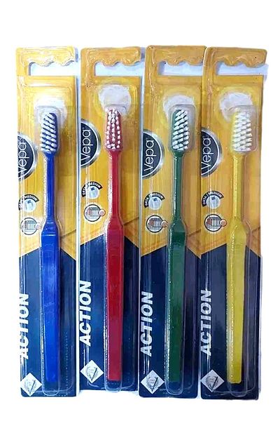 Vepa Action Action Medium Toothbrush Vepa - 1 Piece Yellow