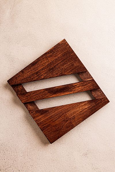 Snippy Bety - Wooden Square Trivet