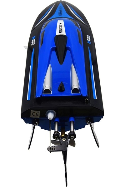 TRUST STORE H100 RC Hız teknesi su geçirmez yüksek hızlı 35 CM Mavi RENK